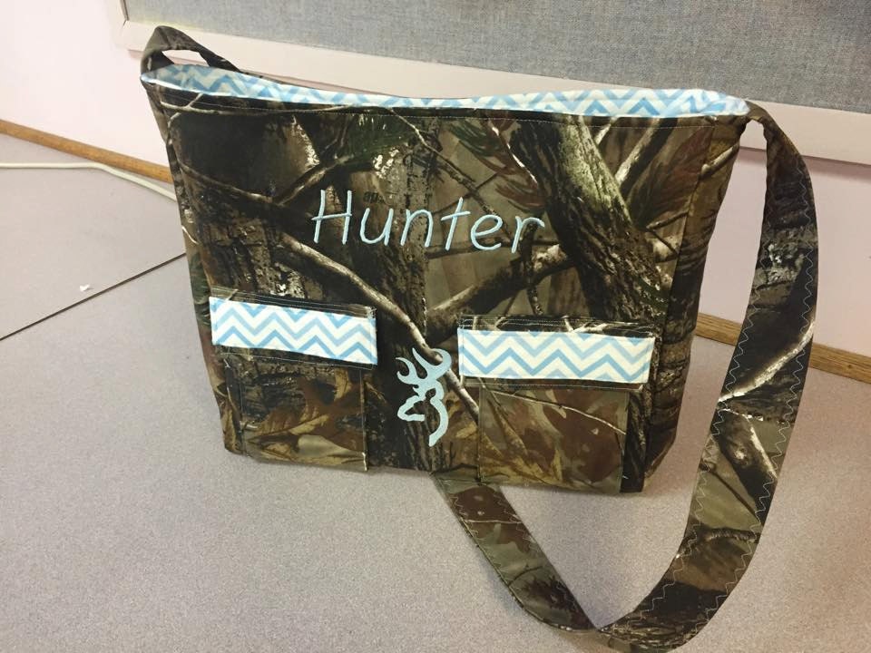 Hunting Camo Diaper bag YOU DESIGN IT Made to Order