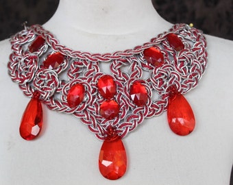 Cute embroidered and beaded applique