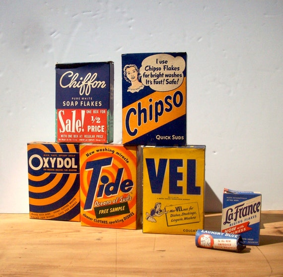 Vintage Laundry Soap Boxes / Laundry Advertising / by urgestudio