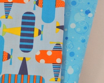 Ready Set Go 2 Fat Quarters Bundle for Robert Kaufman, 1/2 yard total
