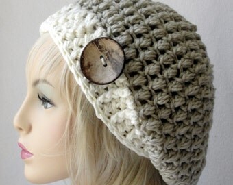CROCHET Hat Pattern, Adult/Teen Size, Steamed Pudding Slouch Hat, Crochet Slouch Hat Pattern