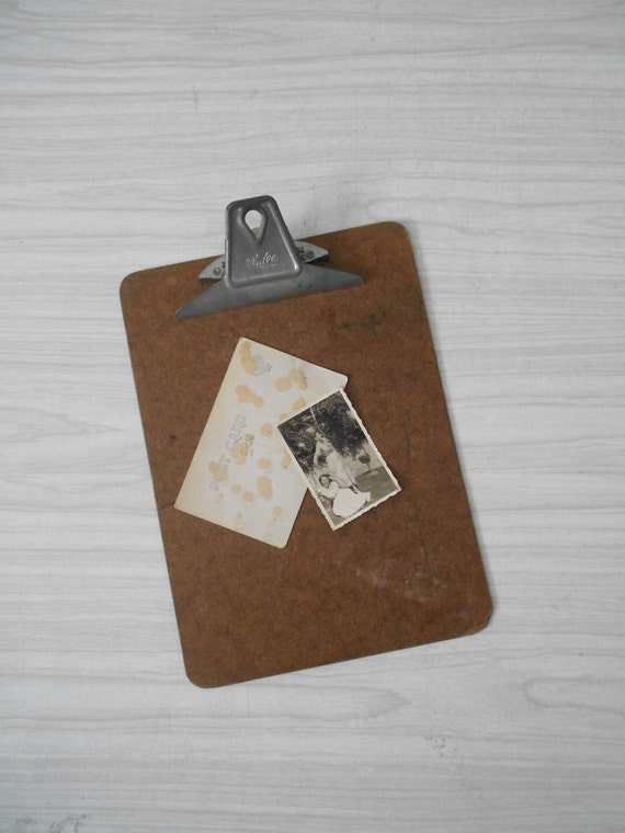 vintage wooden clipboard // message board by simplychi on Etsy