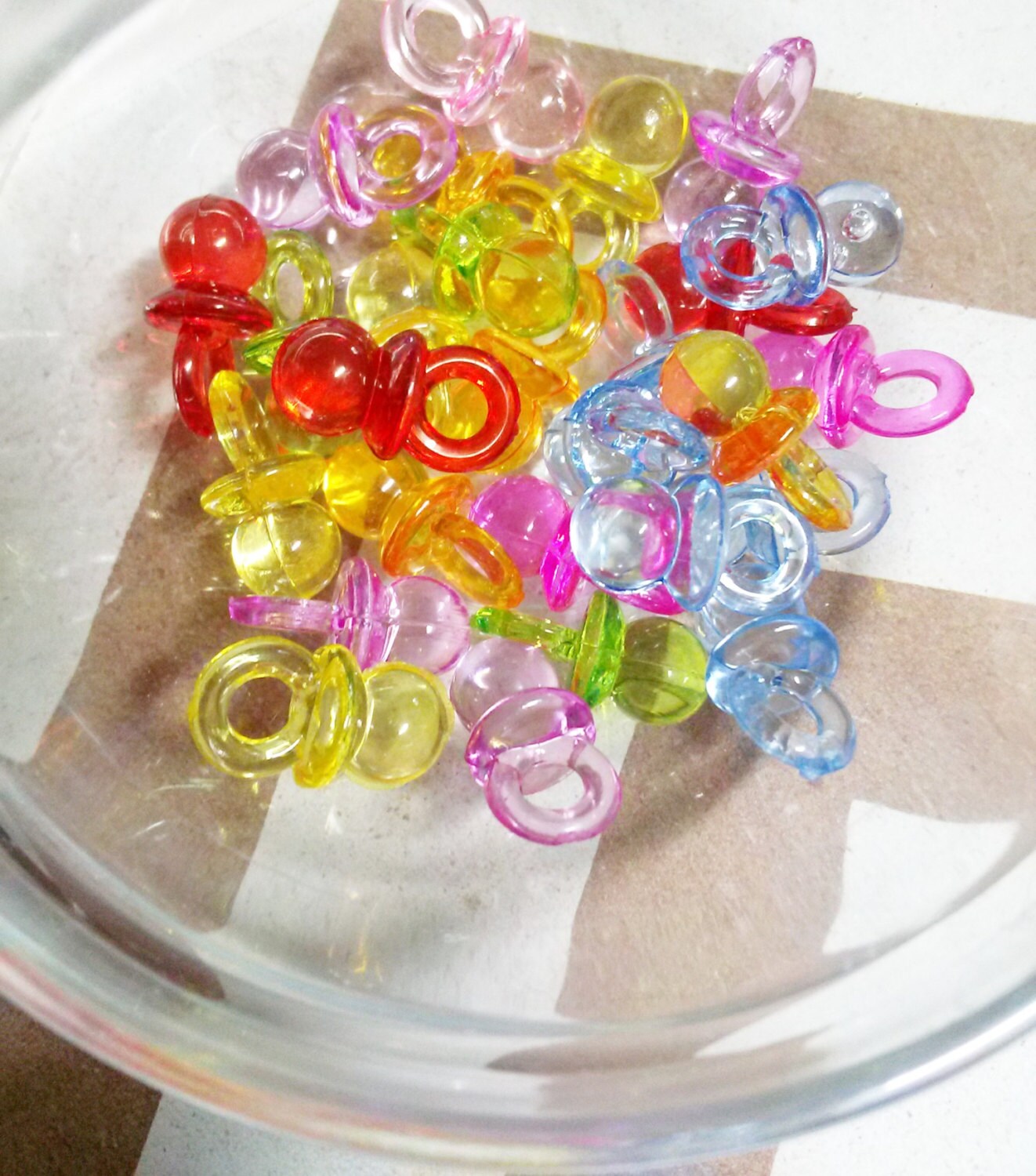 Pacifier Charms Baby Charms Baby Shower Favors Assorted Colors