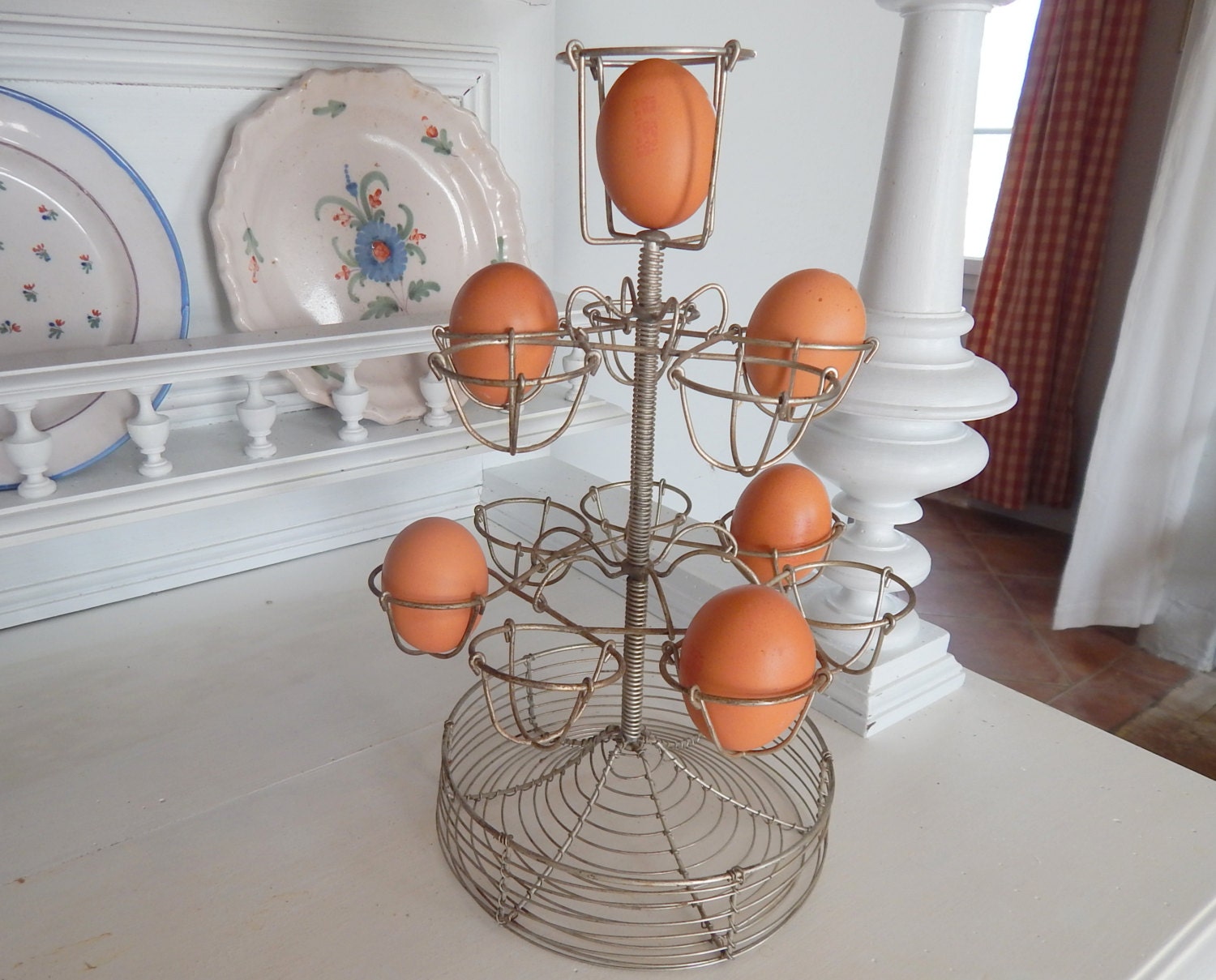 Vintage French Bistro Egg Holder...and Easter Decoration
