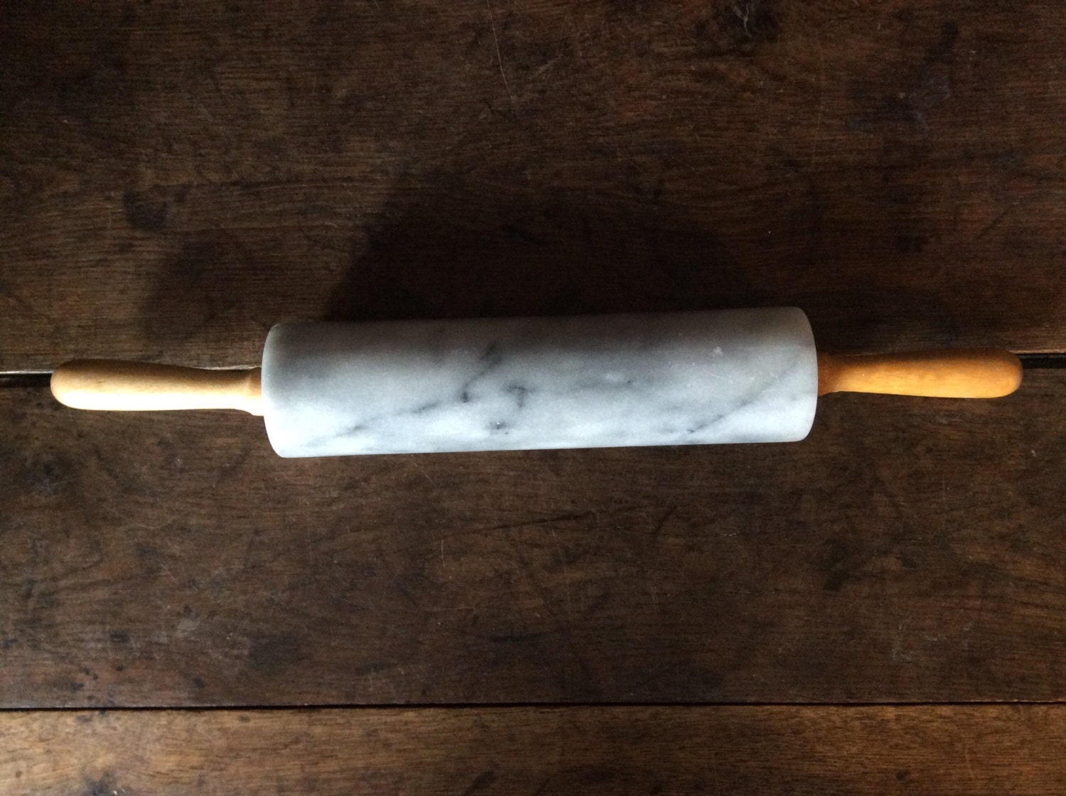 Vintage English heavy marble rolling pin pastry baking circa 196070’s / English Shop Haute Juice