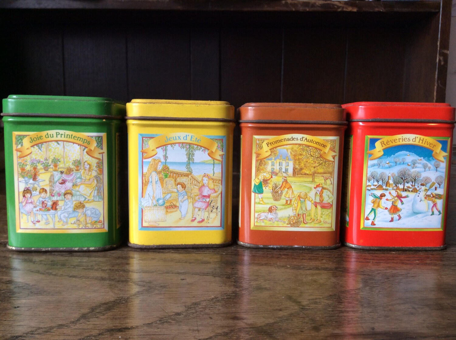 Mini Bols Chinois Porcelaine Yves Rocher – Lot De 2 Sur Support – Vintage