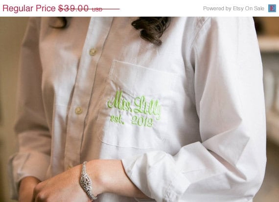 oversized men's button down shirt for bridesmaids