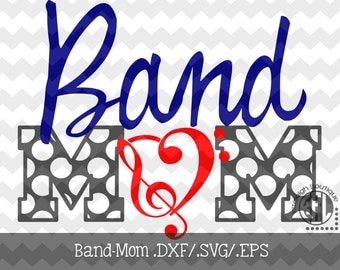 Band-Mom Decal Files (.DXF/.SVG/.EPS) for use with your Silhouette Studio Software