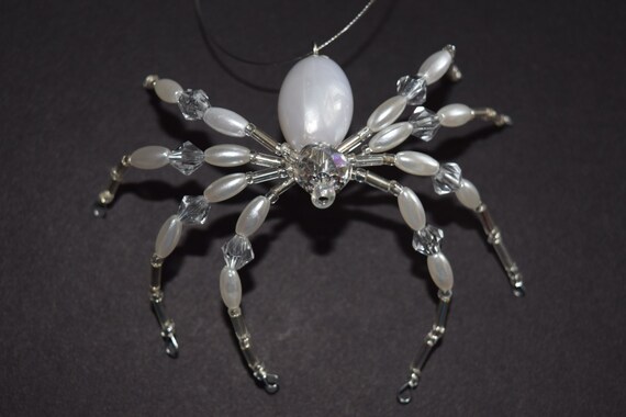 beaded spider christmas ornament pearl collection beaded spider christmas ornament pearl collection