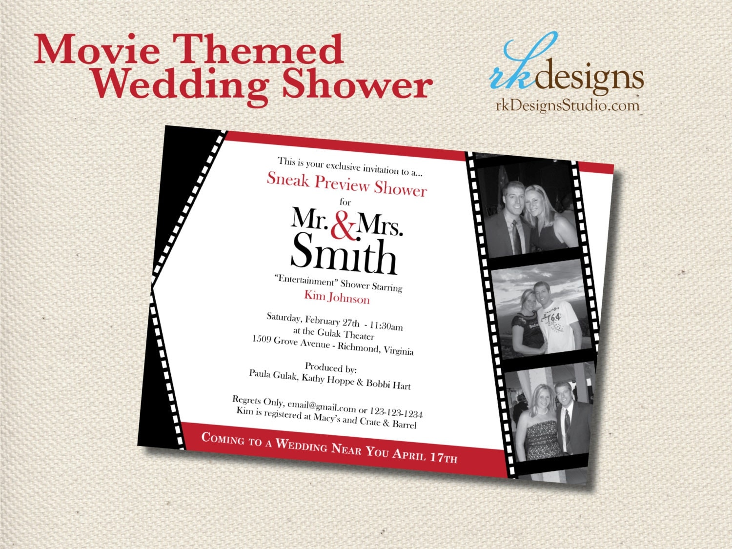 Movie Themed Invitations 3