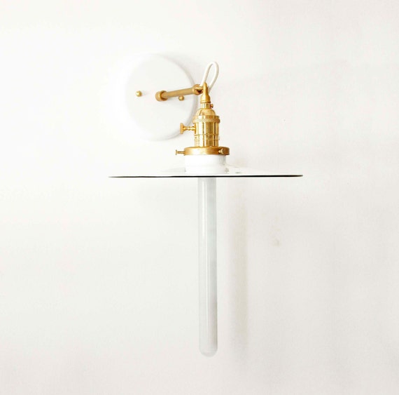 White Sconce Retro Wall Lamp Brass Wall Lighting White Lamp
