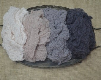 Set of Four Baby Boy Wraps...Newborn Props...Baby Cheesecloth Wraps...Hand Dyed Wraps...Baby Boy Colors...Baby Boy Wraps...Neutral Colors