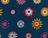 Cotton + Steel - Melody Miller - Picnic - Enamel Flowers Teal