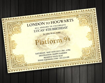 harry potter birthday invitation – Etsy