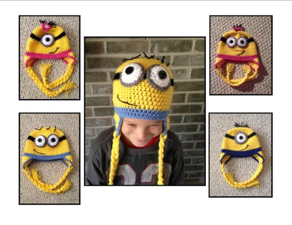 minion pattern newborn hat crochet Hat on PATTERN Minion Etsy TaeTaesCrochet ONLY by Crochet