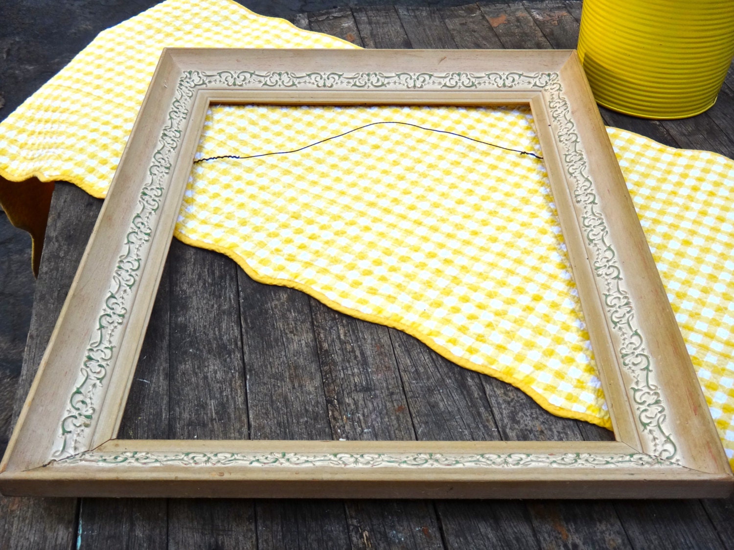 Large Frame 18 x 22 Frame Wooden Frame Creamy White Frame