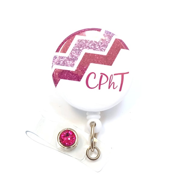 CPhT Badge Reel Pharmacy Tech Gifts Retractable Badge Clip