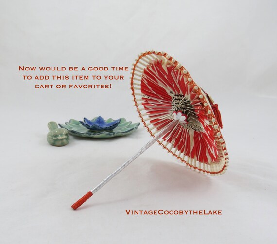 Vintage Cigarette Pack Umbrella Wagasa by VintageCocobytheLake