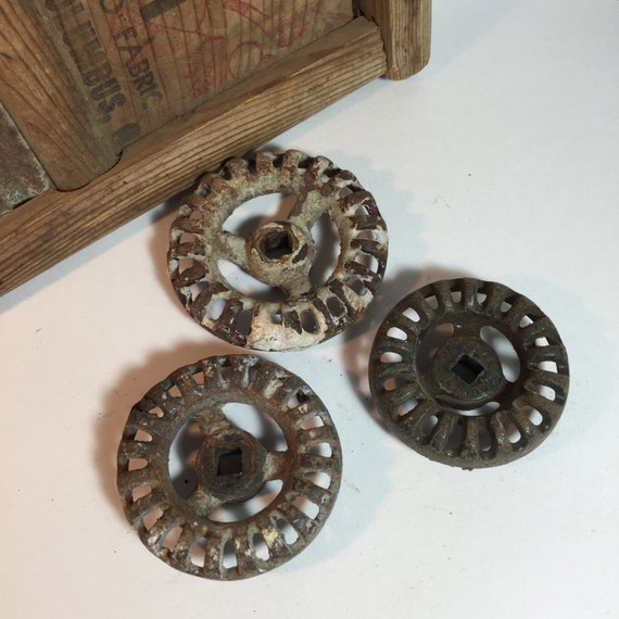 3 Faucet Handles / Vintage 2 Faucet Knobs / Rustic by TheBrownPear