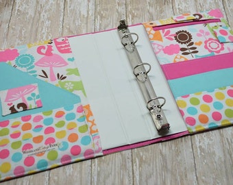 3 Ring Binder Cover in Hawthorne Threads Mojave fabric S3