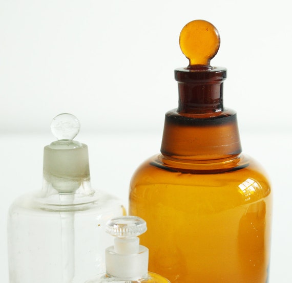 Download Vintage Medicine Bottles Amber Clear Cut Glass