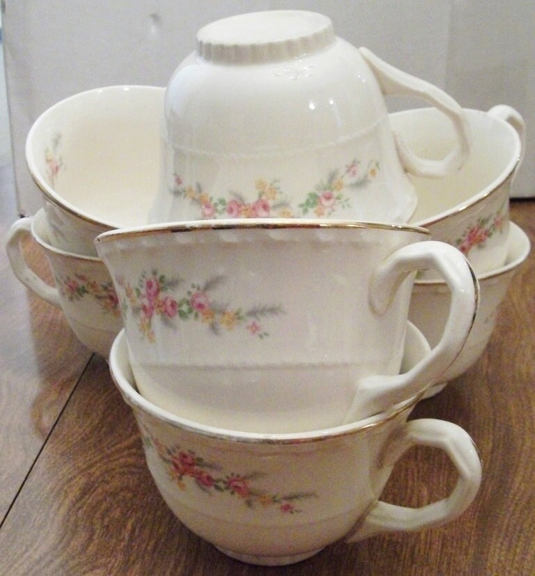 Crooksville China Co. Vintage Cups Coffee Cups Tea Cups
