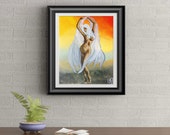 Dance and Enjoyment Signed Art Print of Signature Original By Rafi Perez