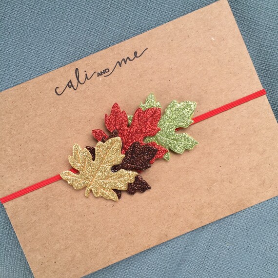Items similar to Autumn Leaves Headband. Infant Headband. Fall Headband