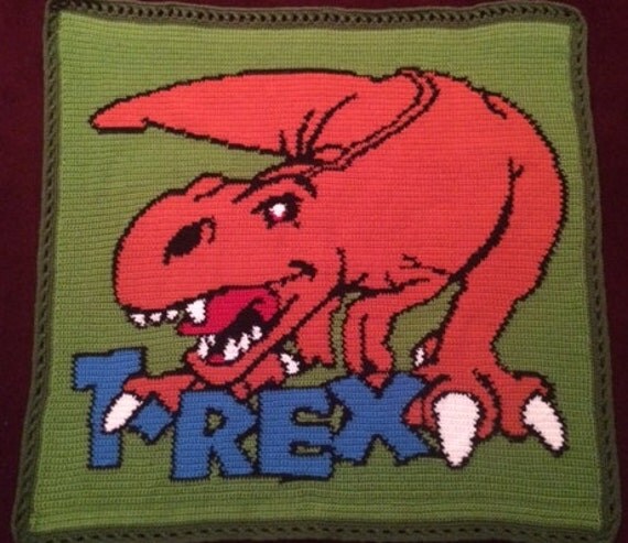 T-Rex Skull Woven Blanket - FindGift.com