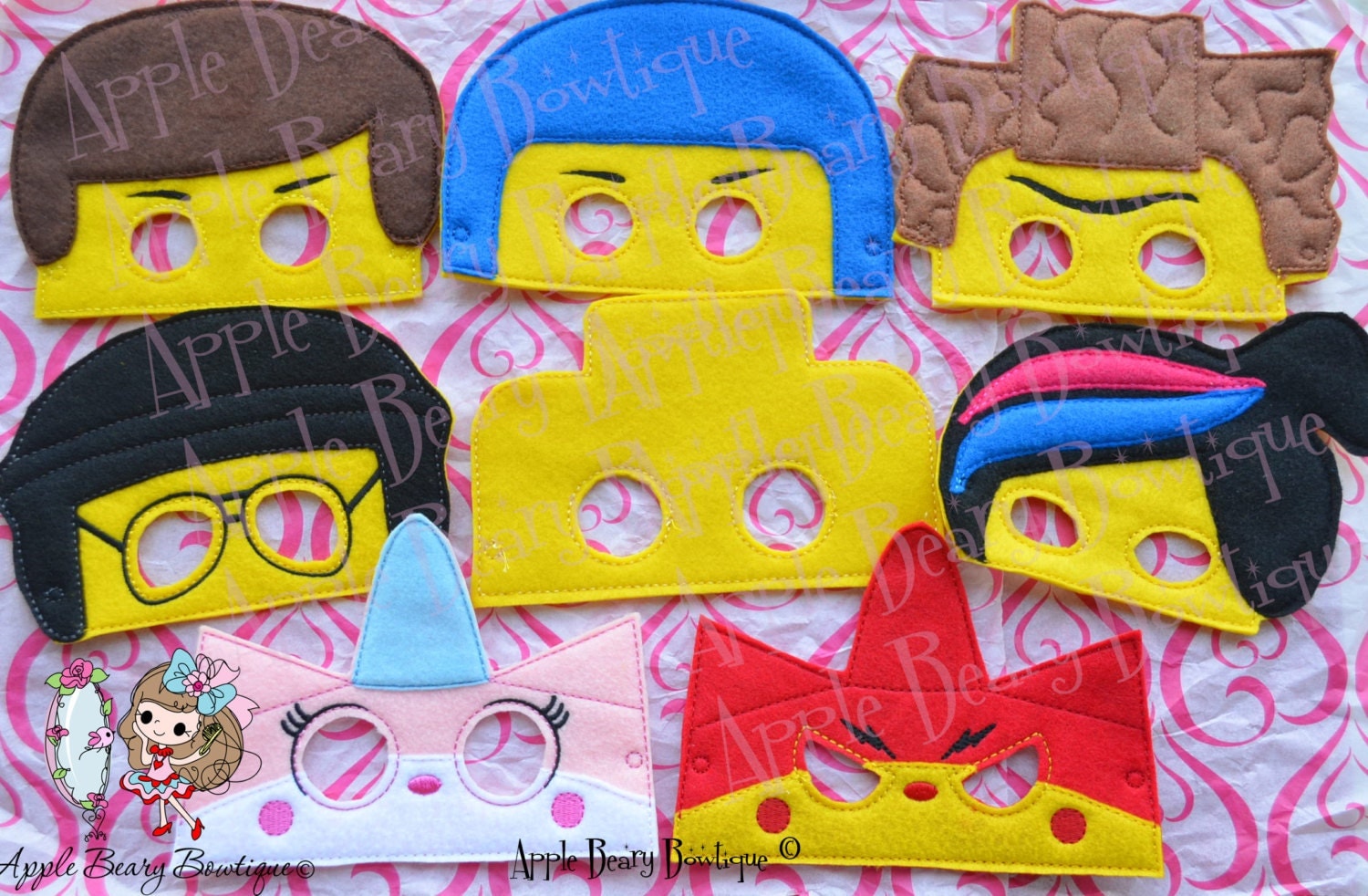 Lego Mask Lego Inspired Mask READY STOCK Emmet Mask Wildstyle