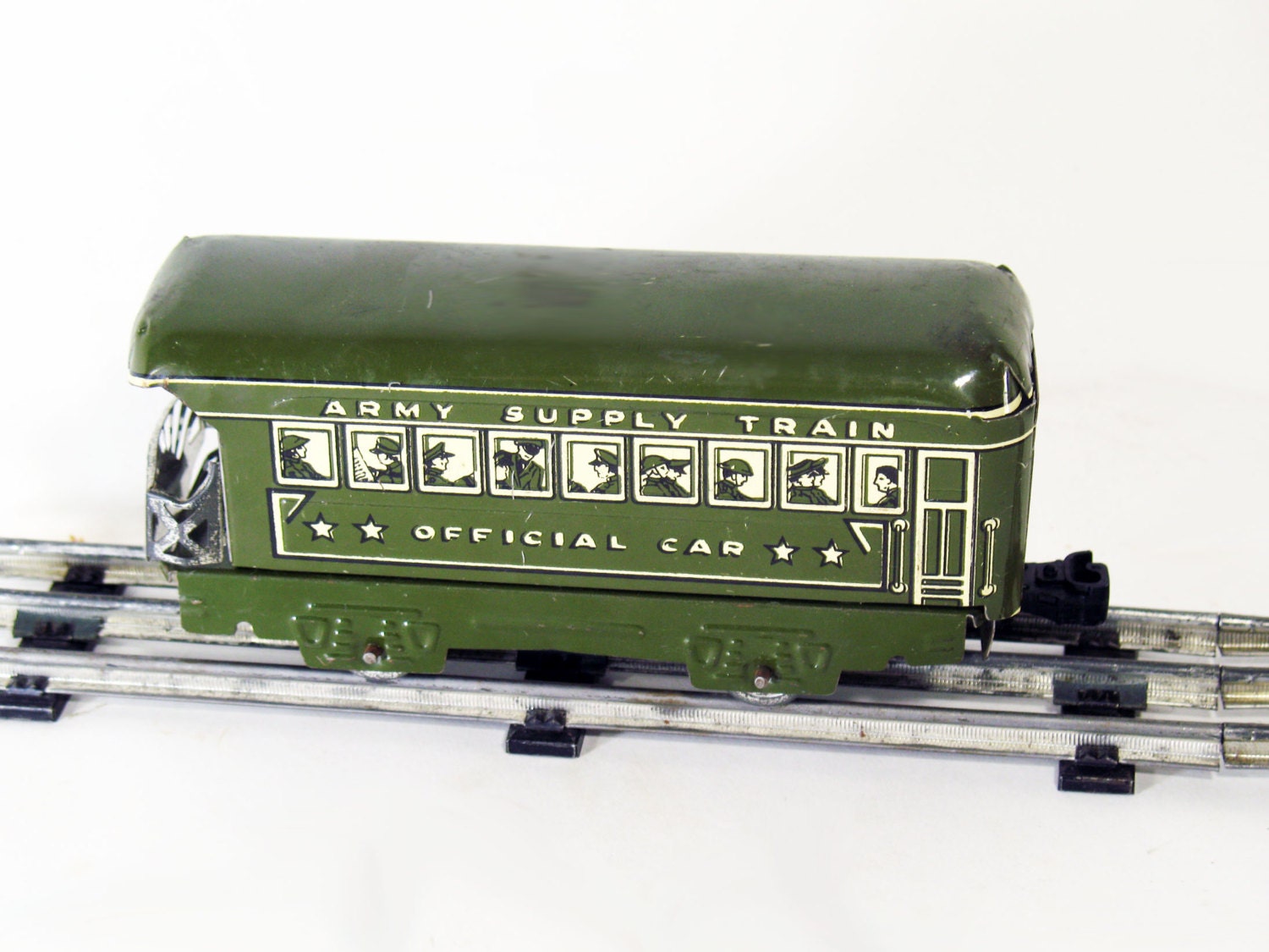 Toy Train Car Army Supply Train Official Car Marx by ScrappyPuppy