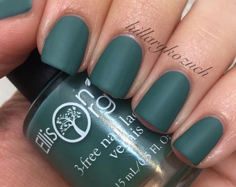 Teal Matte Nail Polish - Vegan Nail Polish - Cruelty free, 5-free Nail Lacquer - Matte Nail Lacquer - Toteally Matte About You