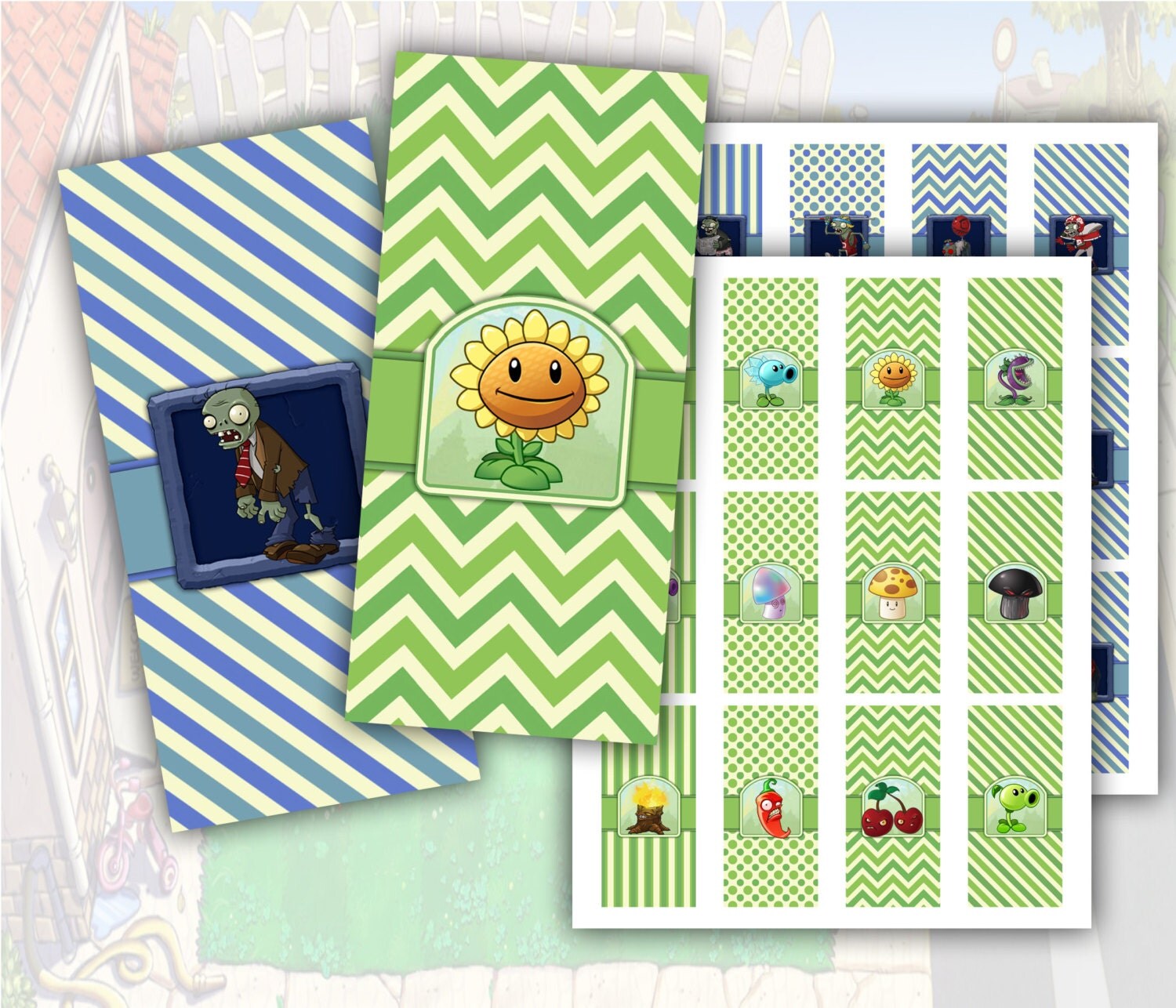 Plants vs Zombies Mini Candy Bar Wrappers Printable