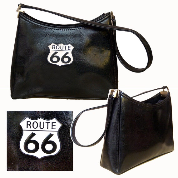 ON SALERetro Route 66 Bag / Pinup Purse / Rockabilly Bag
