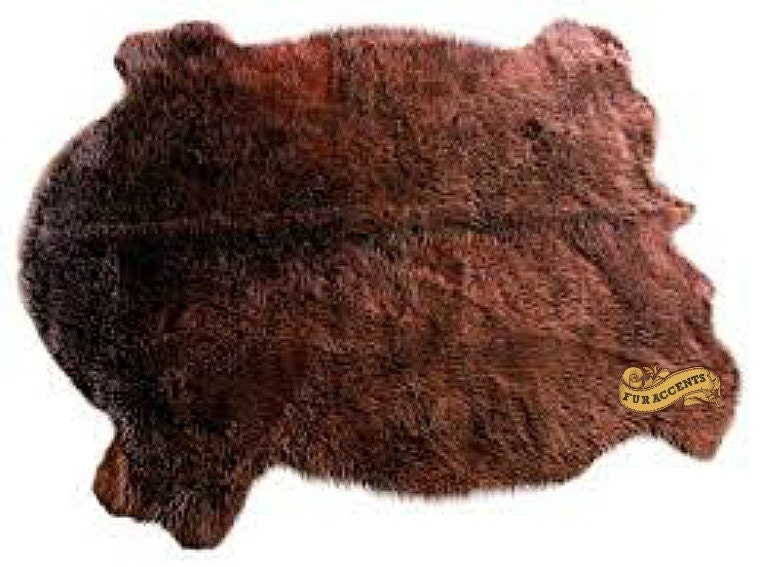 FUR ACCENTS Buffalo Hide / Bear Skin Pelt Area Rug / by FurAccents