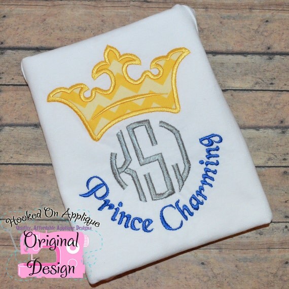 Prince Charming Crown Phrase Inspired Top. Boys and Men's