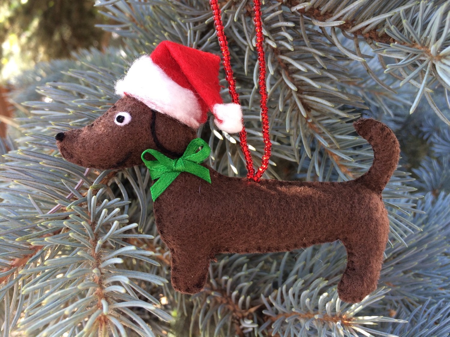 dachshund christmas figurines