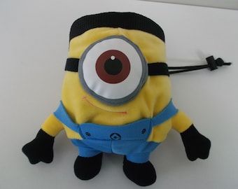 Minion Rock Climbing Chalk Bag made from a child's plush toy