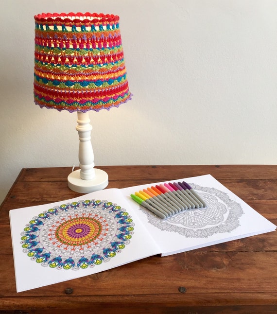 crochet cover desk lamp
