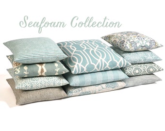 Seafoam Collection 22 x 22 Pillow Cover // Pillow Covers 22 x 22 // 22 Inch Pillow Cover-3OG3