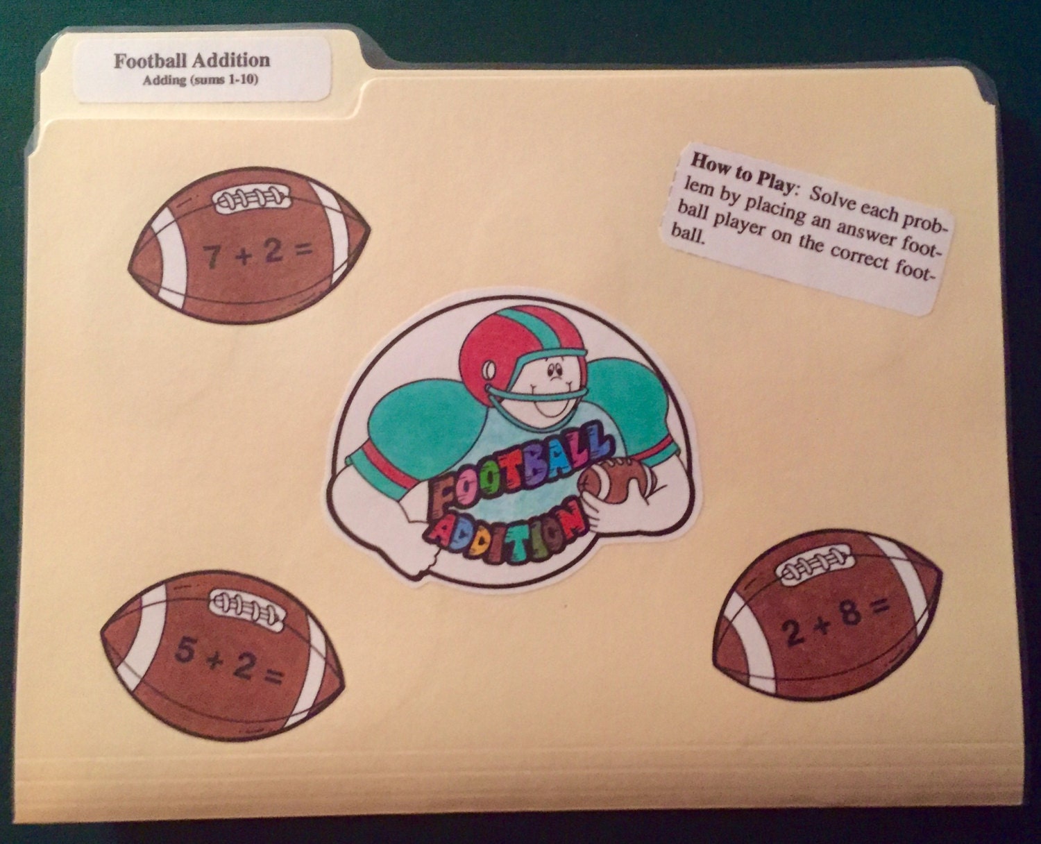 football-addition-addition-sums-1-to-10-file-folder-game