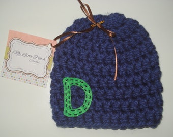 baby boy gift - baby boy hat - monogram baby gift - monogram baby hat - baby hat - baby gift