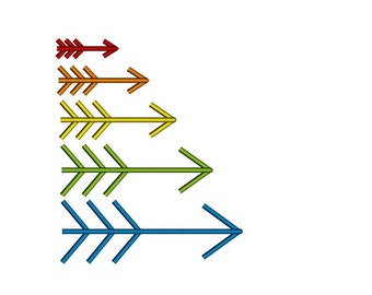 Single Arrow embroidery design. Simple arrow machine embroidery design, 2 inch, 3 inch, 4 inch, 5 inch, 6 inch arrows.