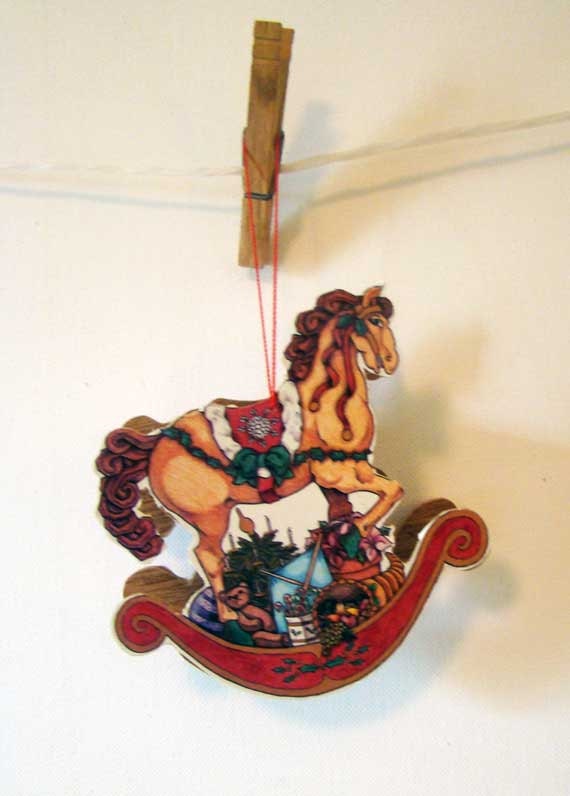 items similar to rocking horse christmas ornament wooden items similar to rocking horse christmas ornament wooden