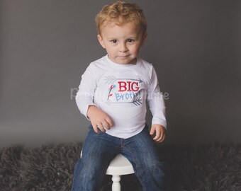 Boys Big Brother shirt- Big brother announcement shirt or bodysuit -Can customize and personalize
