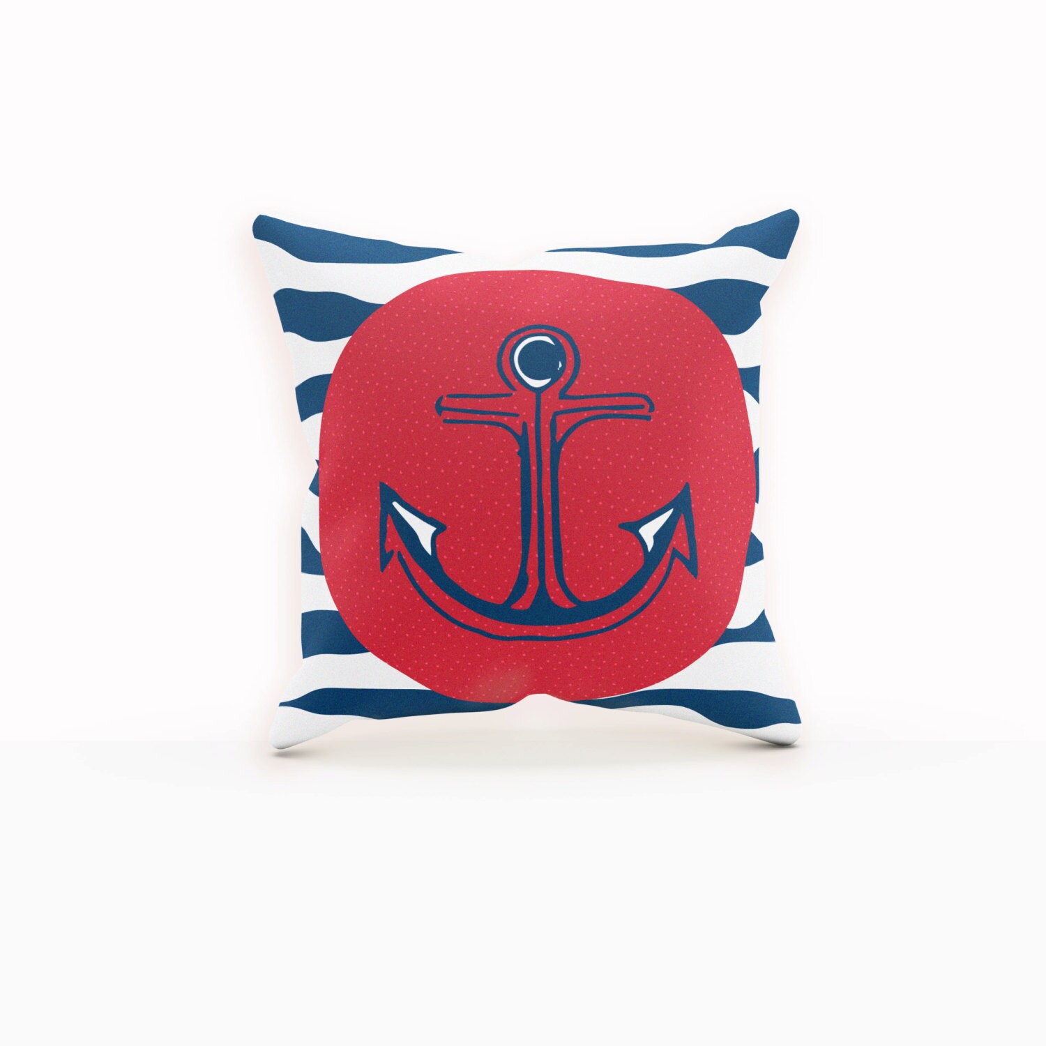 Anchor Pillow Cover Baby Boy Gift Sailor Baby Shower New