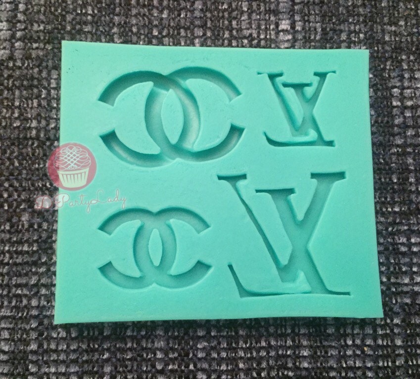 LV CC Logo Flexible Silicone Mold Cake Pop Chocolate Candy
