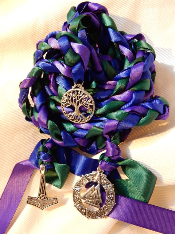 3 Charm Norse Theme Wedding Hand Fasting/ Binding Cord