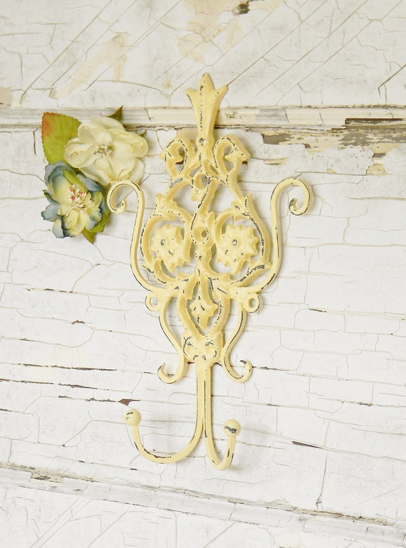 Metal Wall Hook French Chic Yellow Wall Hooks Coat Hooks