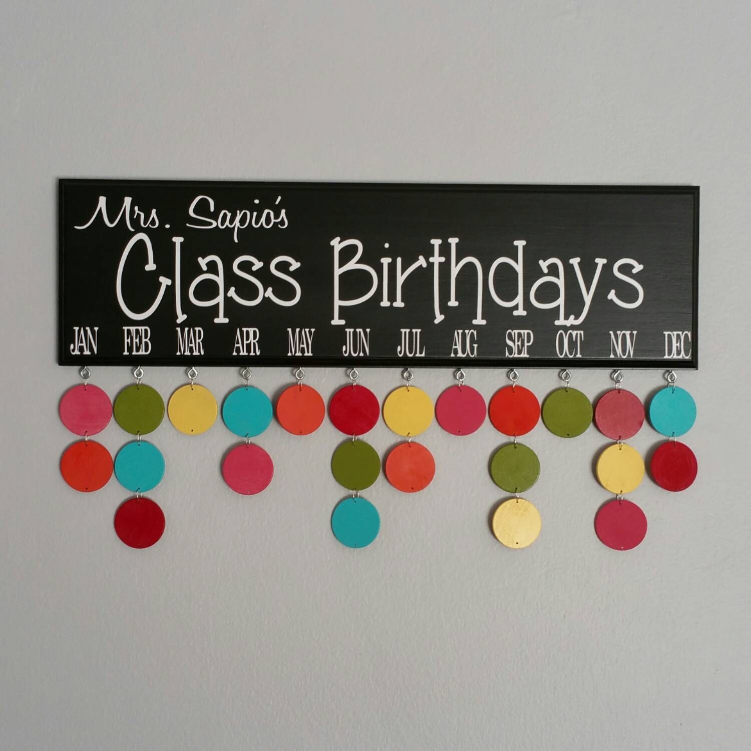 Birthday Calendar For Classroom B11